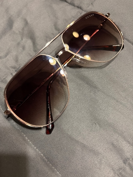 Guess silver double bridge rose gradient sunglasses main image 4